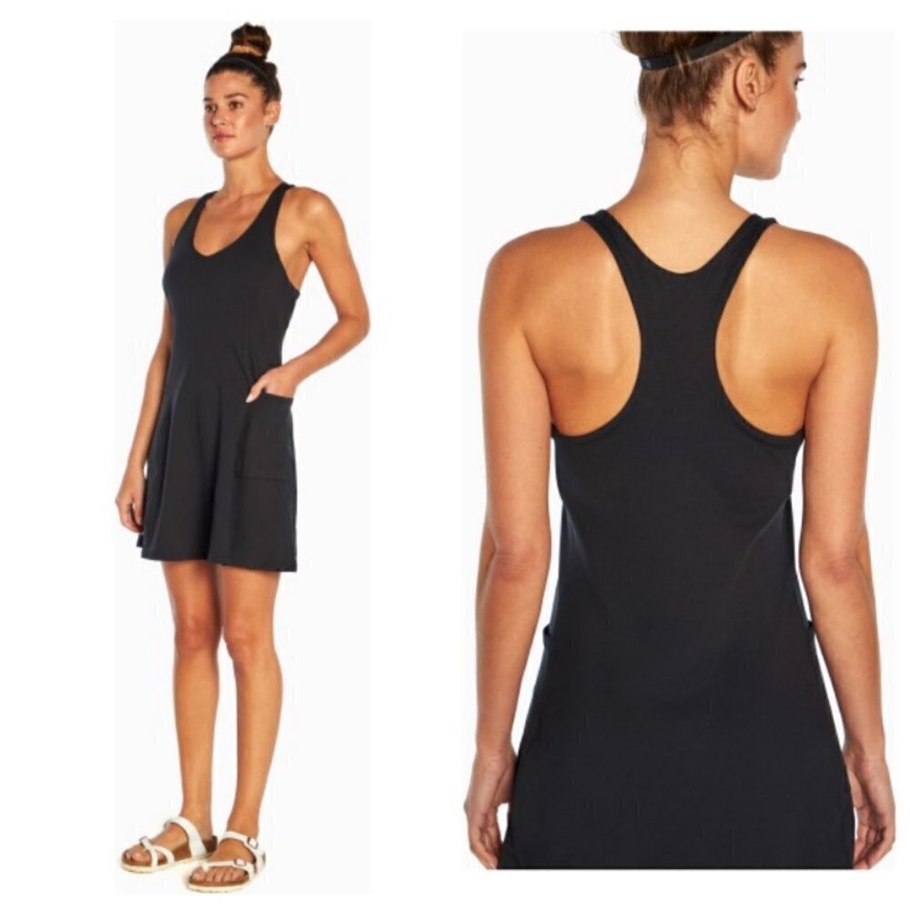 💕MARIKA💕 Evelyn Active Dress Dry Wik ~ Black Large L NWT